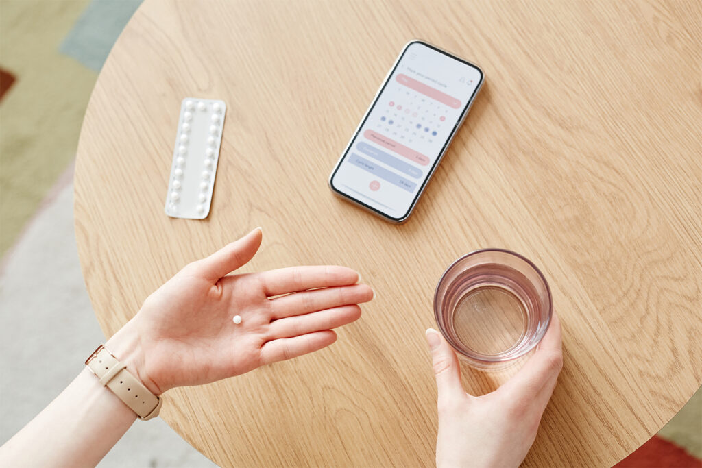 ピルで体調をコントロールする女性